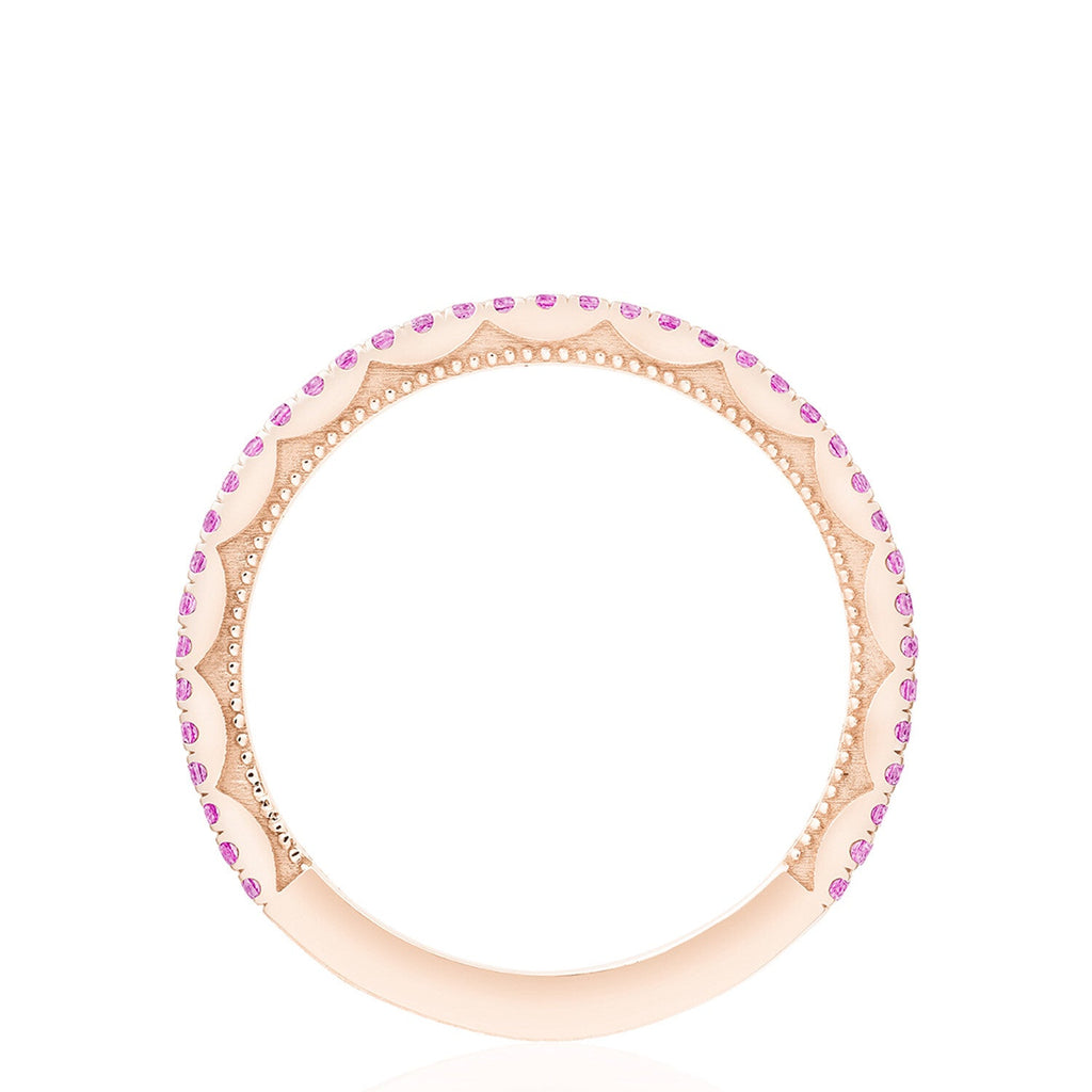 2674B 18KT Rose & Pink Sapphire - Chapel Hills Jewelry