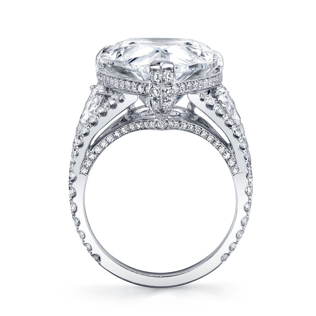 13.71 Carat Pear Shape Diamond Ring - Chapel Hills Jewelry