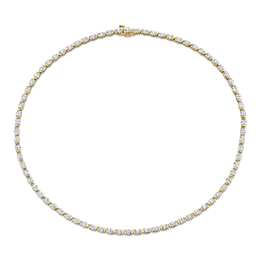 14.65 Carat Oval Cut Diamond Necklace - Chapel Hills Jewelry