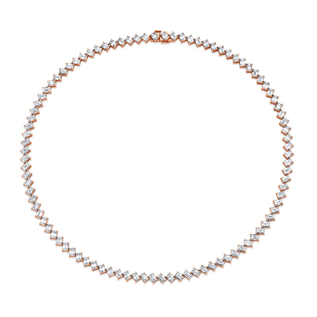 18.13 Carat Diamond Emerald Cut Necklace - Chapel Hills Jewelry