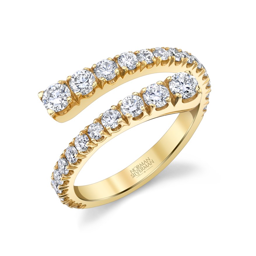 18k Yellow Gold Spiral Stackable Ring - Chapel Hills Jewelry