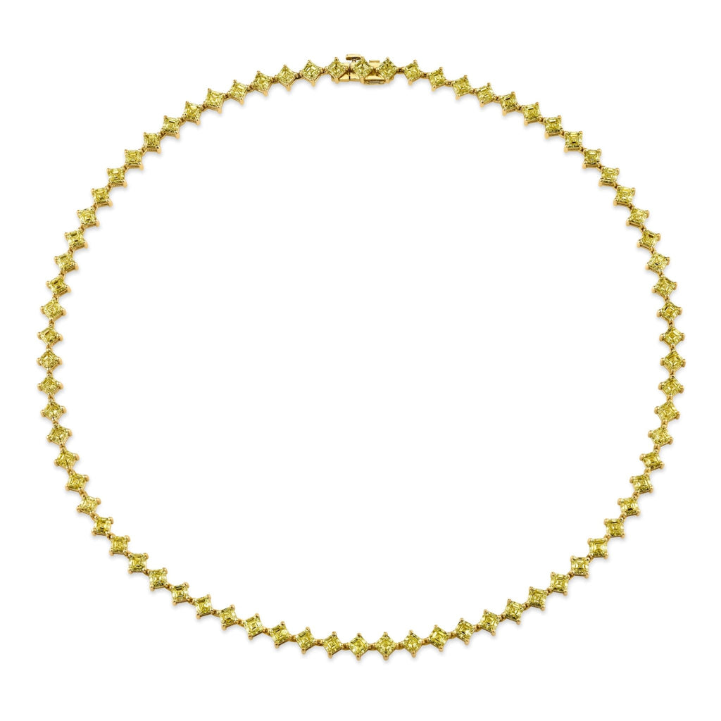 20.52 Carat Intense Yellow Diamond Necklace - Chapel Hills Jewelry