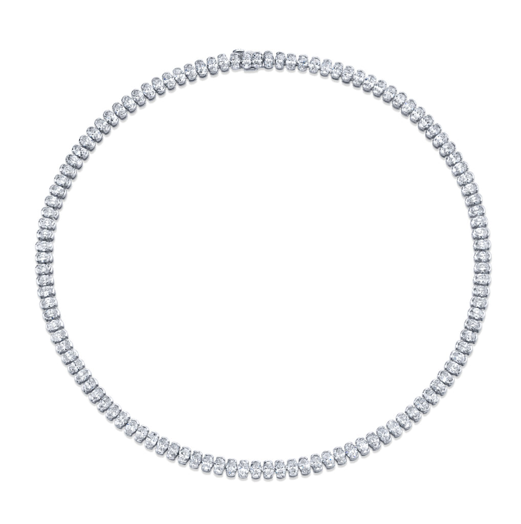 22.46 Carat Oval Cut Diamond Necklace - Chapel Hills Jewelry