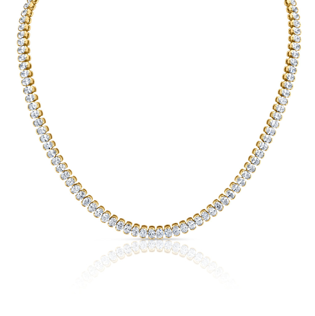 22.46 Carat Oval Cut Diamond Necklace - Chapel Hills Jewelry