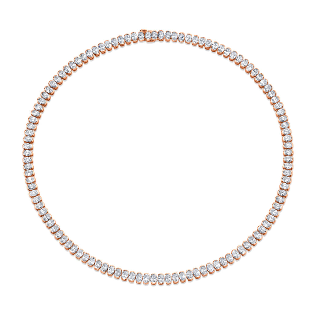 22.46 Carat Oval Cut Diamond Necklace - Chapel Hills Jewelry