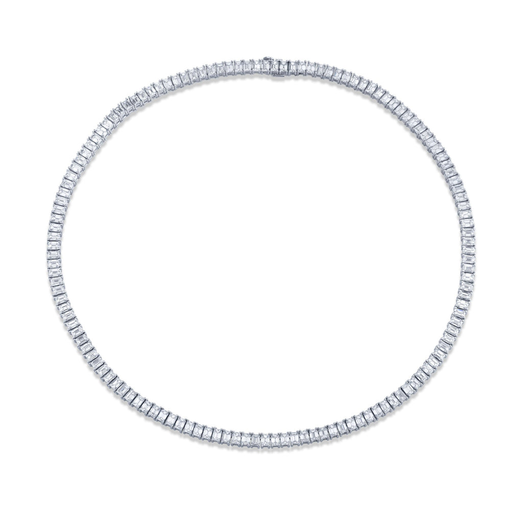 24.69 Carat 18k White Gold Necklace - Chapel Hills Jewelry