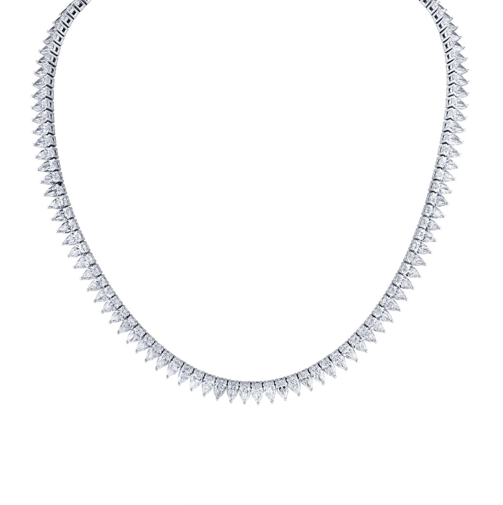 27.66 Carat 18k Yellow Gold Straight Line Necklace - Chapel Hills Jewelry