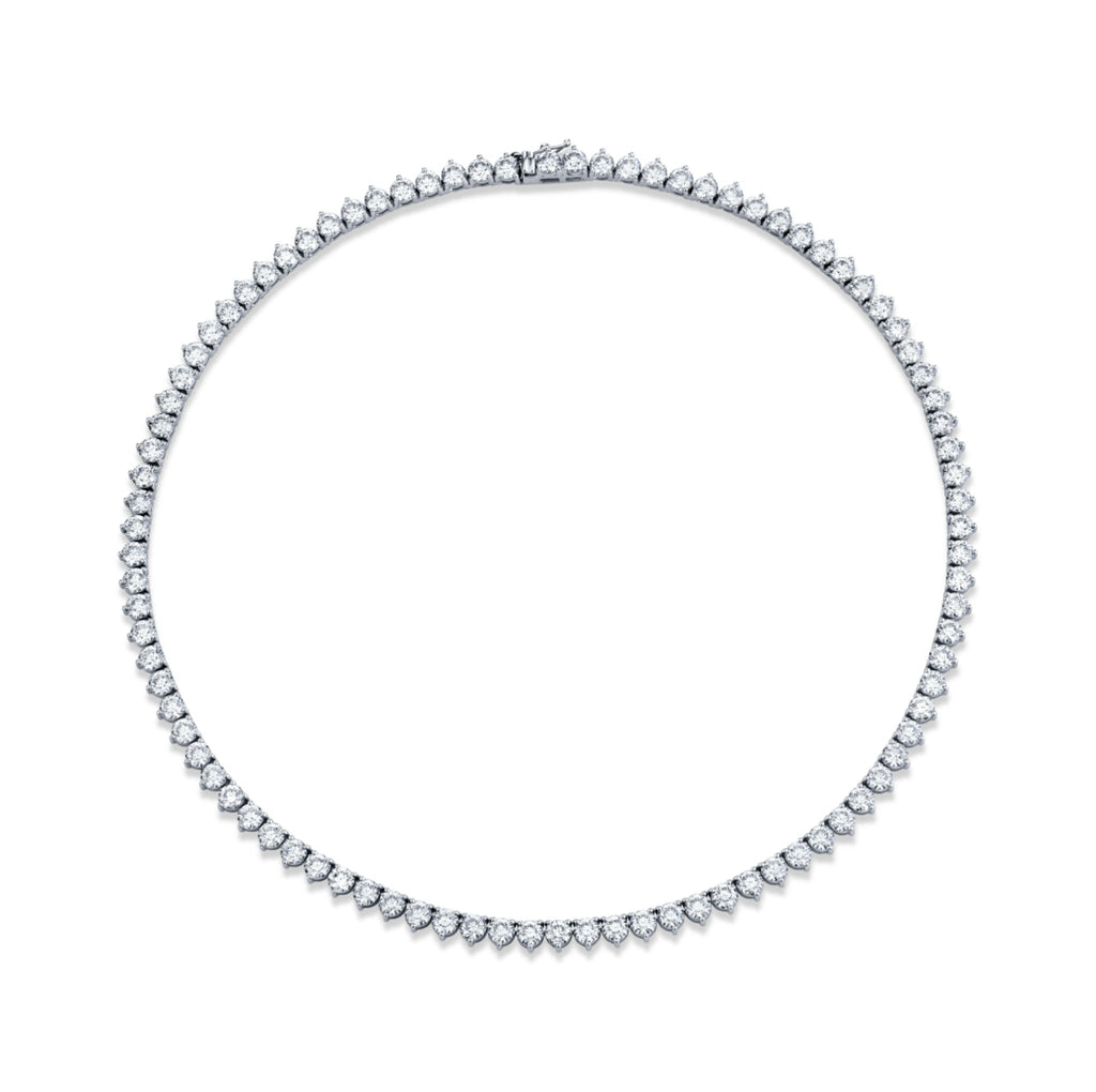 28.30 Carat 18k White Gold Diamond Necklace - Chapel Hills Jewelry