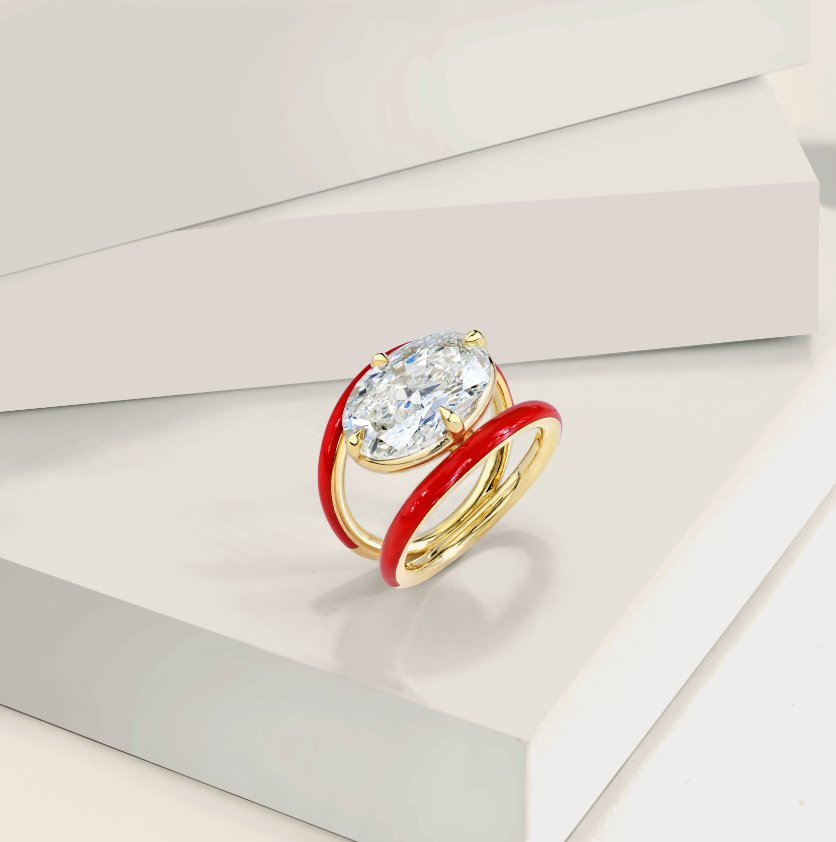 6.76 Oval - Cut Diamond Ring - Chapel Hills Jewelry
