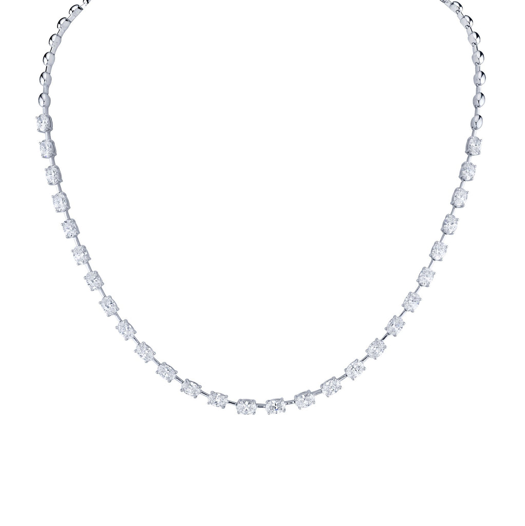 6.77 Carat 18k White Gold Necklace - Chapel Hills Jewelry