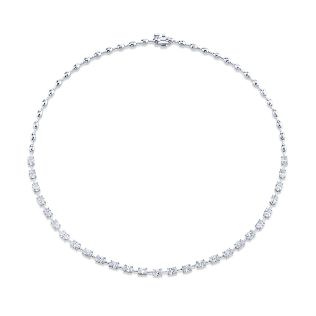 6.77 Carat 18k White Gold Necklace - Chapel Hills Jewelry