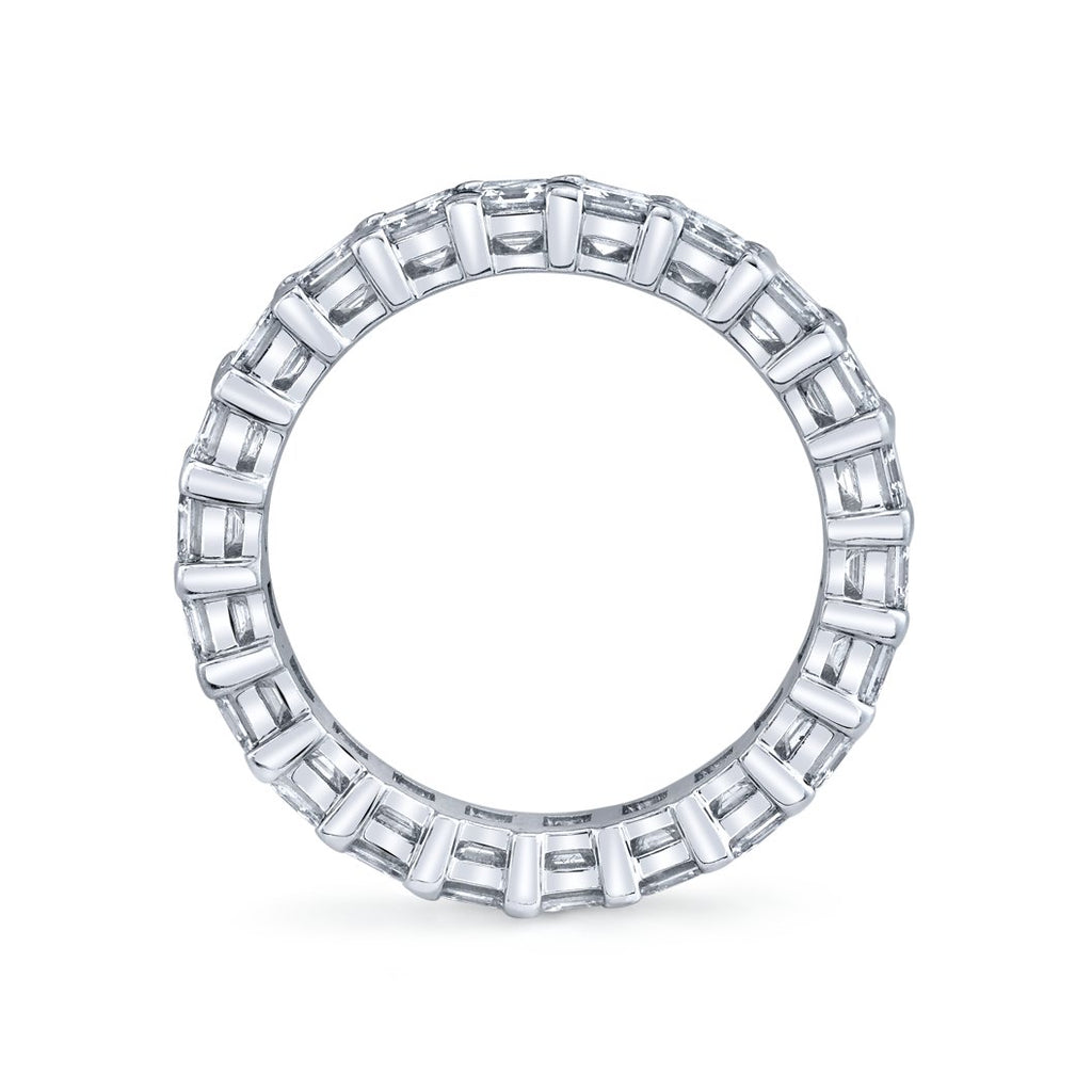 Asscher Cut Platinum Eternity Band - Chapel Hills Jewelry