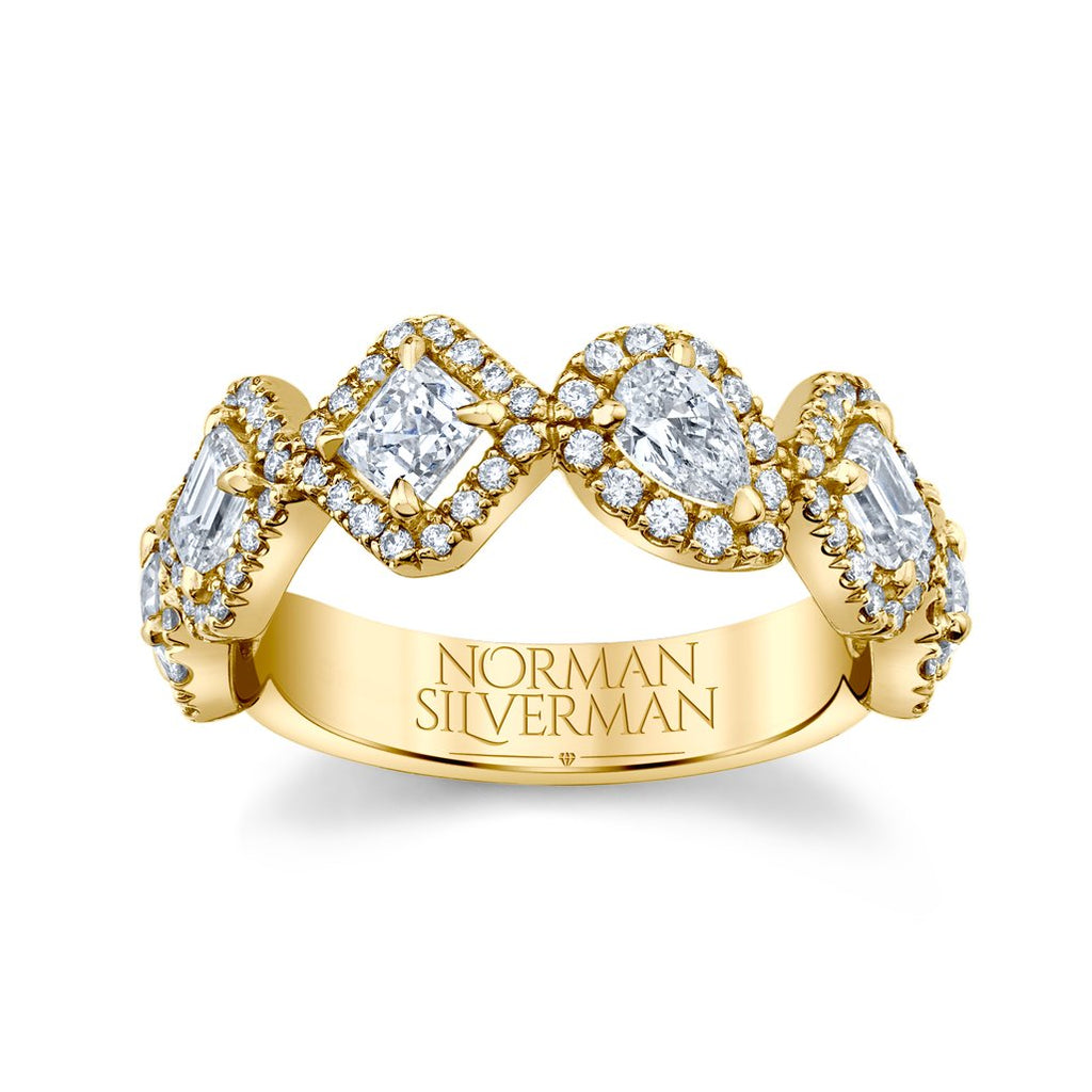 Contemporary PAVÉ HALFWAY BAND - Chapel Hills Jewelry