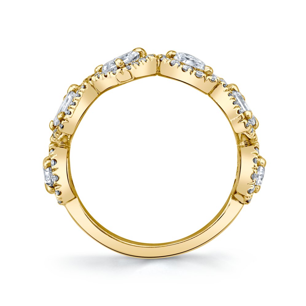 Contemporary PAVÉ HALFWAY BAND - Chapel Hills Jewelry