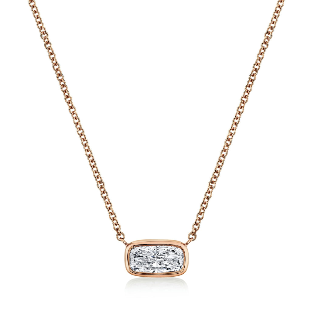 Cushion Cut Diamond Bezel Pendant - Chapel Hills Jewelry