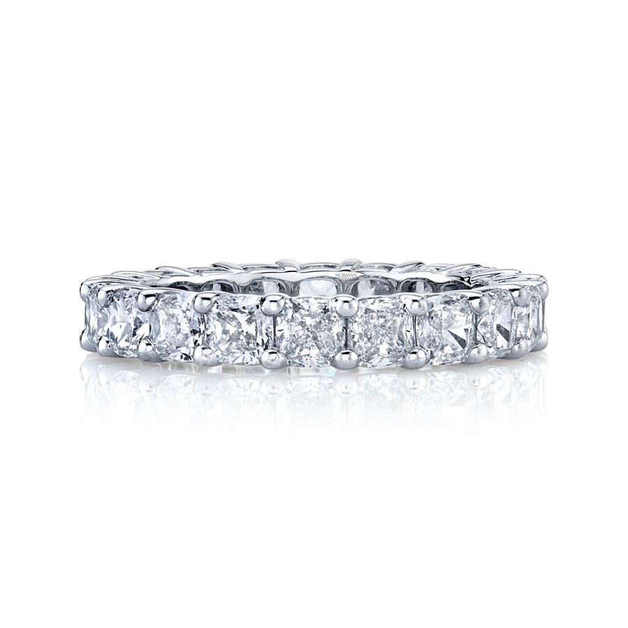 Cushion Cut Eternity Band in Platinum - Chapel Hills Jewelry