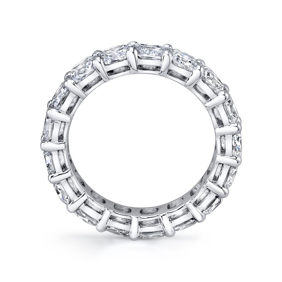 Cushion Cut Eternity Band in Platinum - Chapel Hills Jewelry