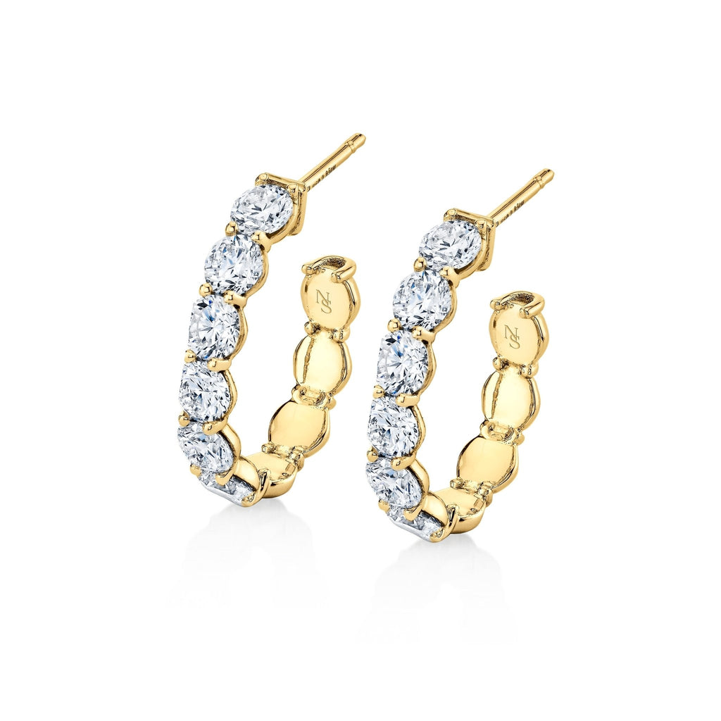 Diamond Open Ended Hoop Earrings - Chapel Hills Jewelry
