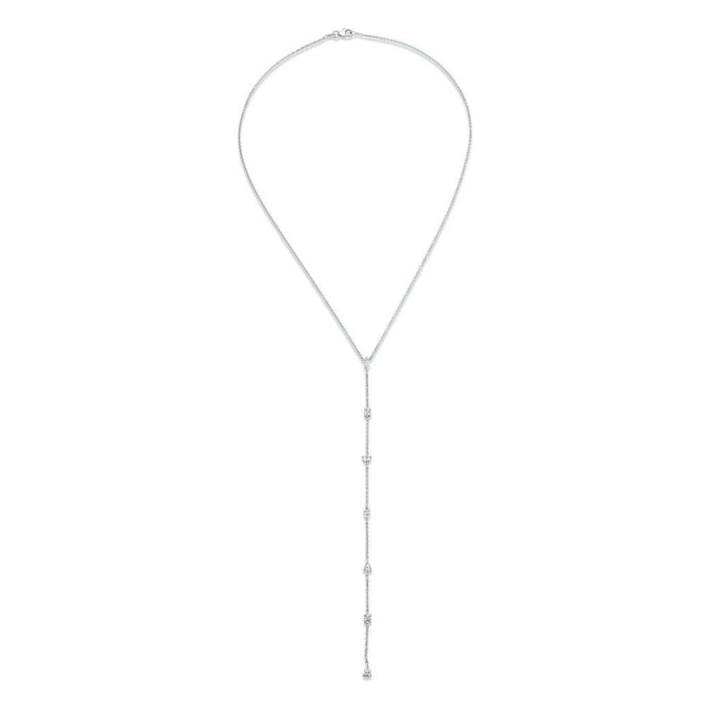 Diamonds Lariat Necklace with Fancy Shape - Chapel Hills Jewelry