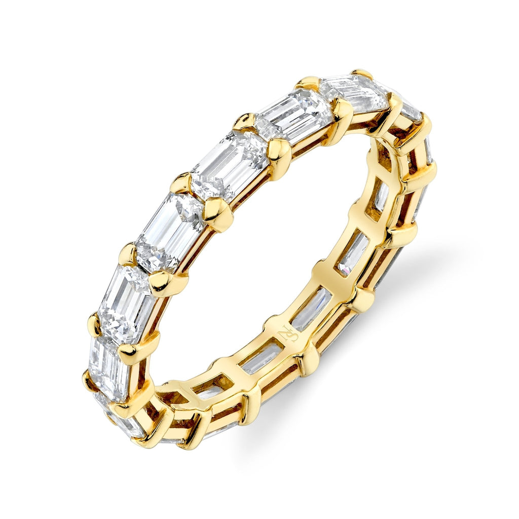 East West Emerald Cut Eternity Band - Chapel Hills Jewelry