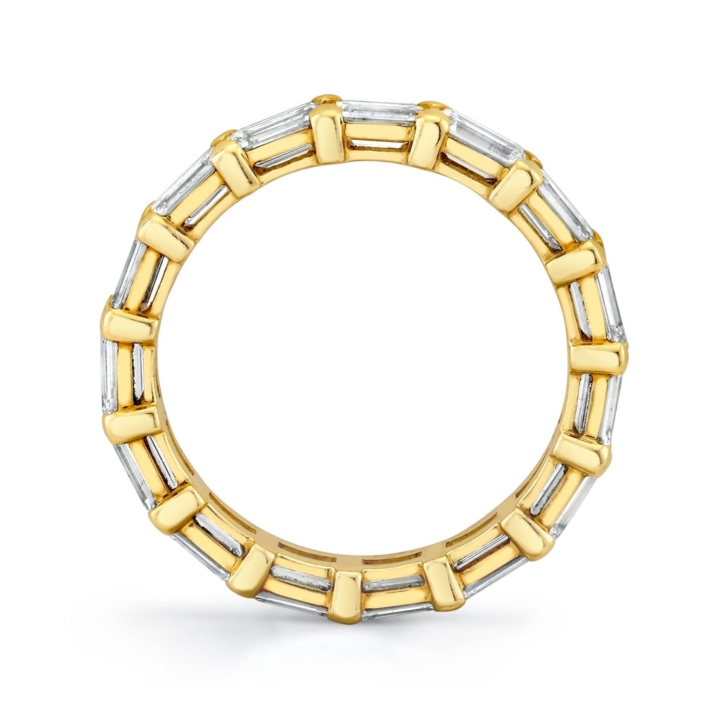 East West Emerald Cut Eternity Band - Chapel Hills Jewelry