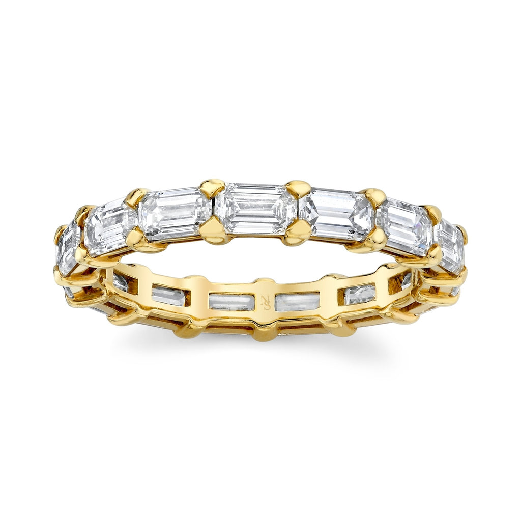East West Emerald Cut Eternity Band - Chapel Hills Jewelry