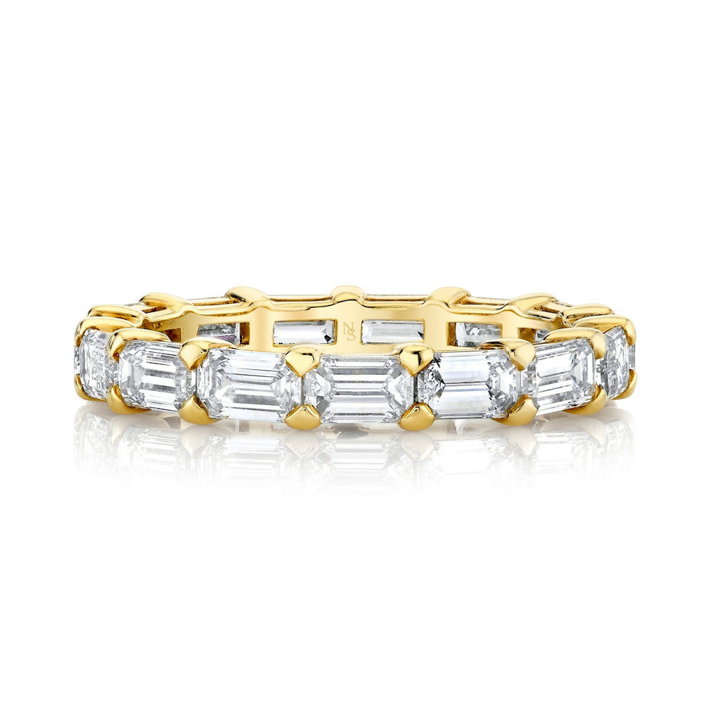 East West Emerald Cut Eternity Band - Chapel Hills Jewelry