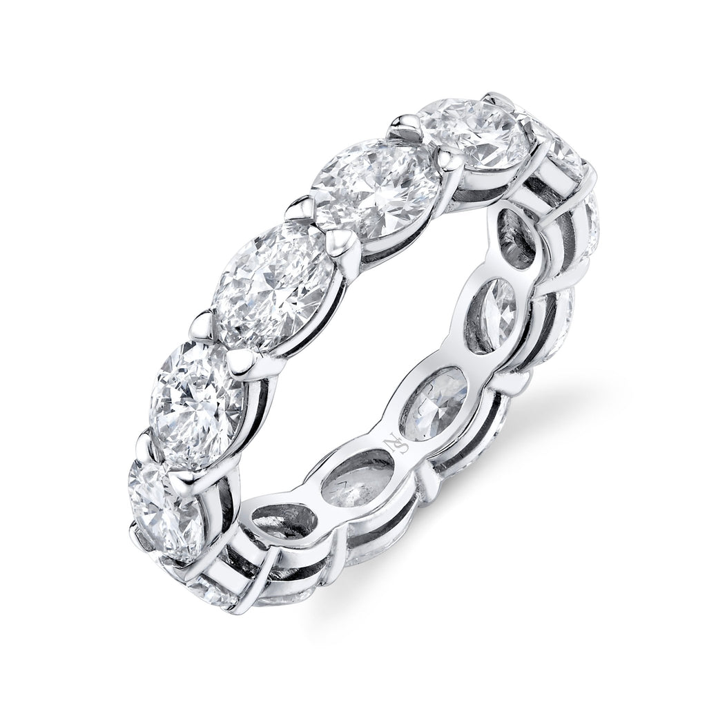 East - West Oval - Cut Diamond Eternity Band - Chapel Hills Jewelry