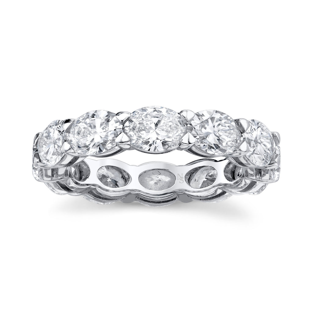 East - West Oval - Cut Diamond Eternity Band - Chapel Hills Jewelry