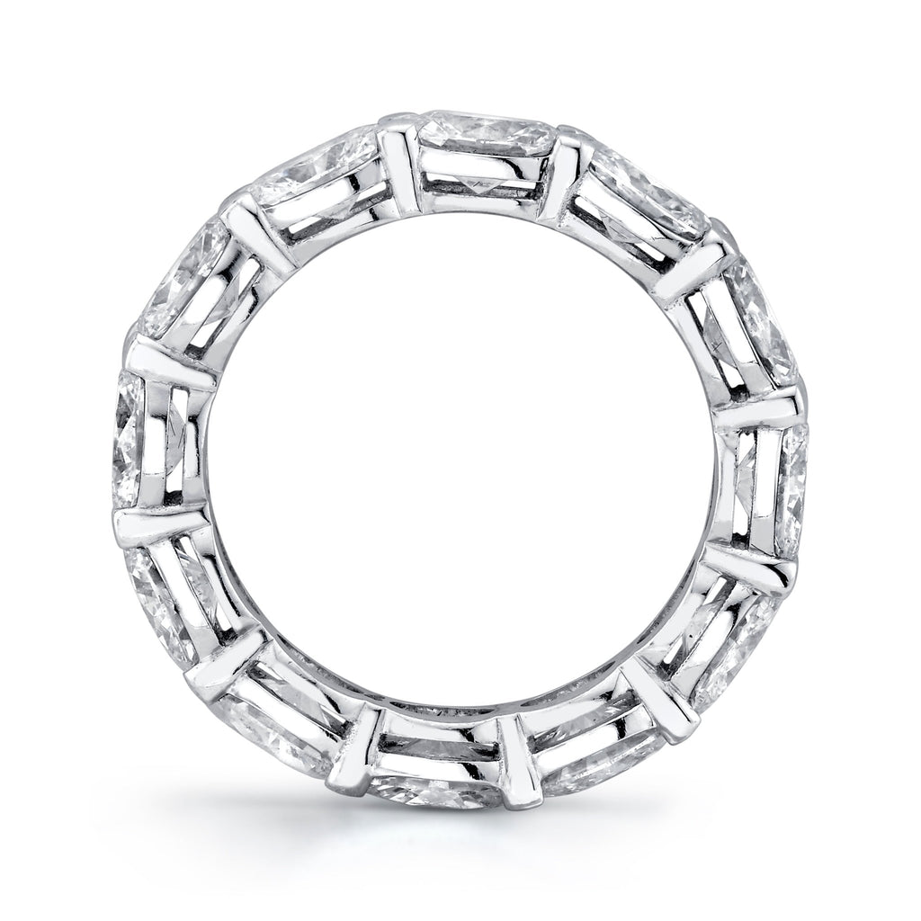 East - West Oval Cut Eternity Band - Chapel Hills Jewelry