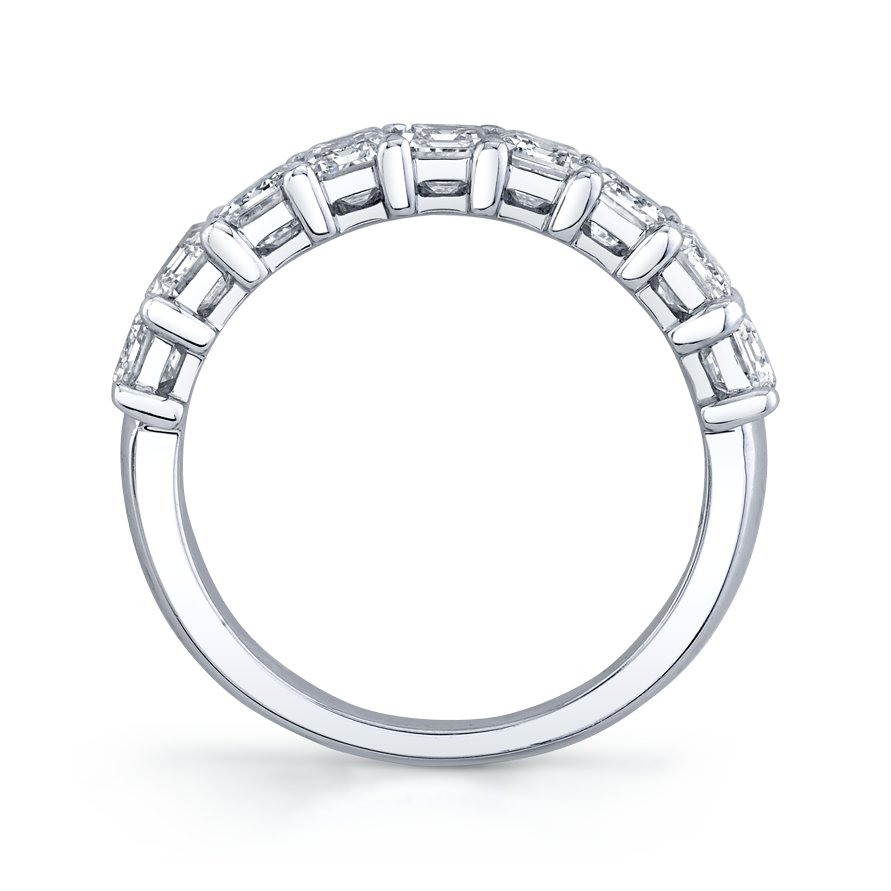 Emerald Cut Diamond Halfway Eternity Band - Chapel Hills Jewelry