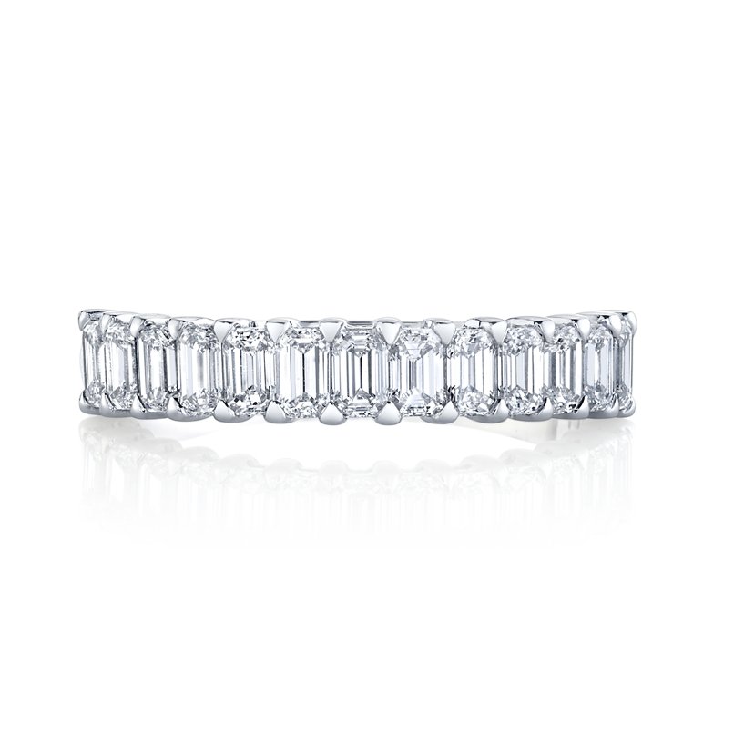 Emerald Cut Diamond Halfway Eternity Band - Chapel Hills Jewelry