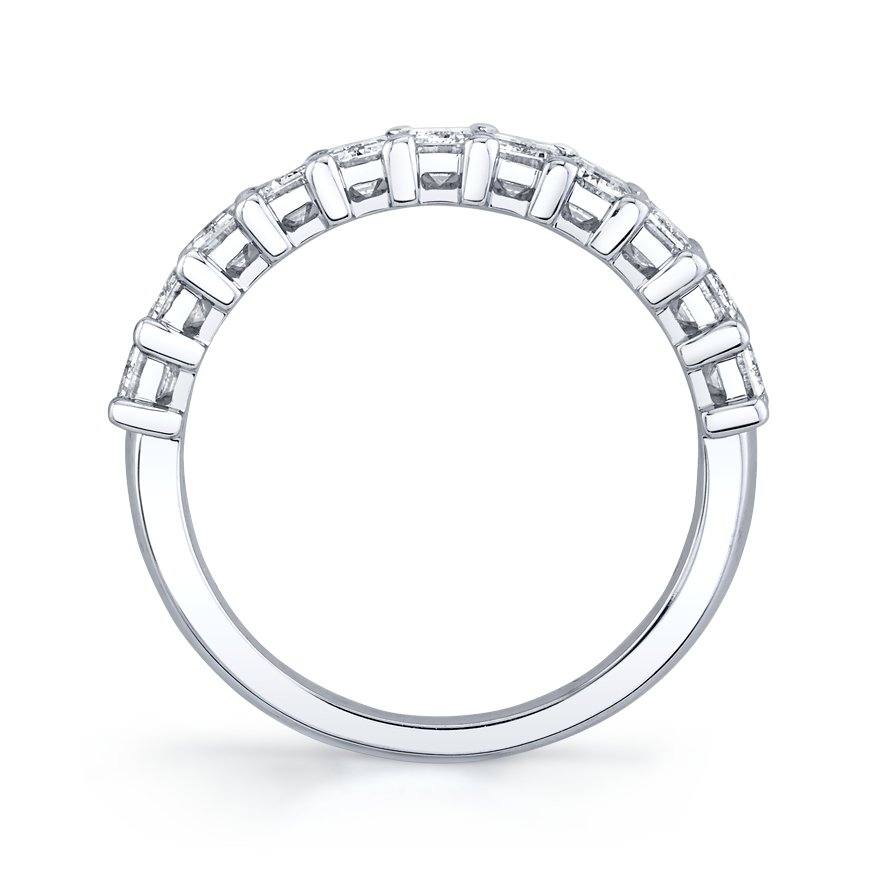 Emerald Cut Diamond Halfway Eternity Band - Chapel Hills Jewelry
