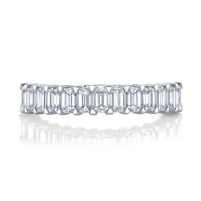 Emerald Cut Diamond Halfway Eternity Band - Chapel Hills Jewelry