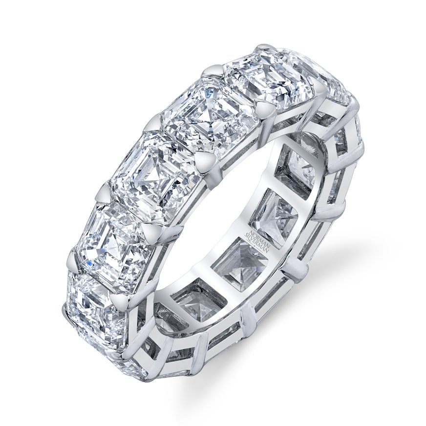Eternity Asscher 1CT G,H/VS - Chapel Hills Jewelry