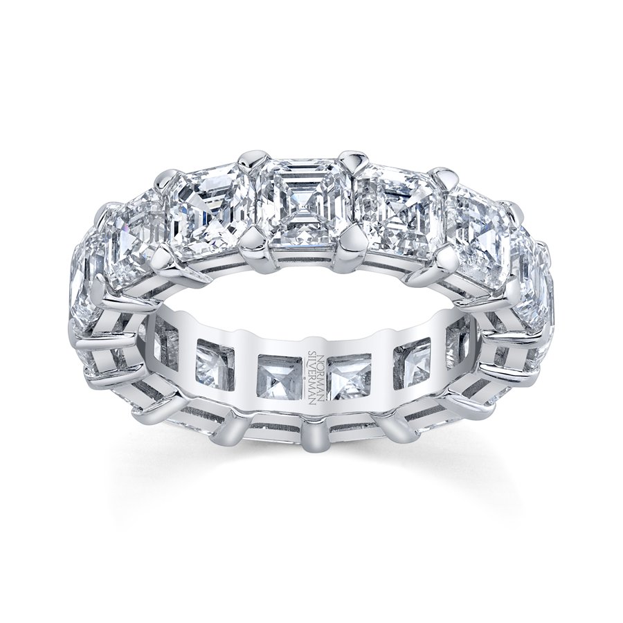 Eternity Asscher .60CT F/VS - Chapel Hills Jewelry