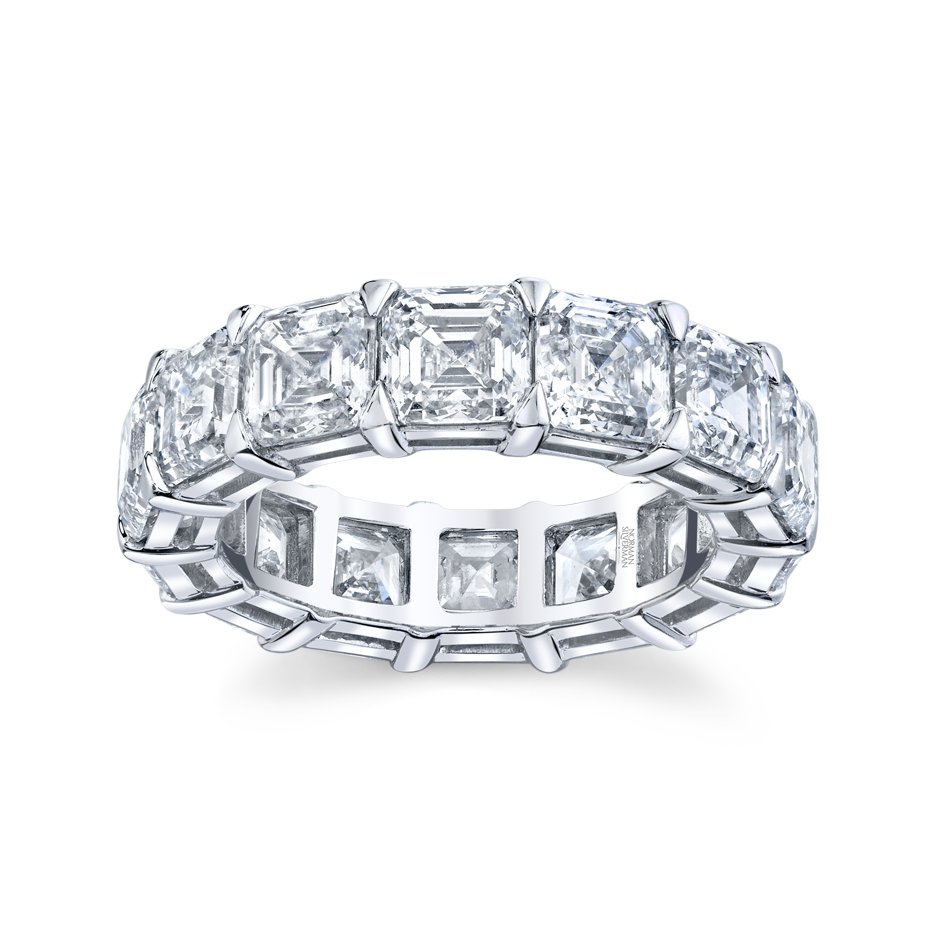 Eternity Asscher .70CT F/VS - Chapel Hills Jewelry