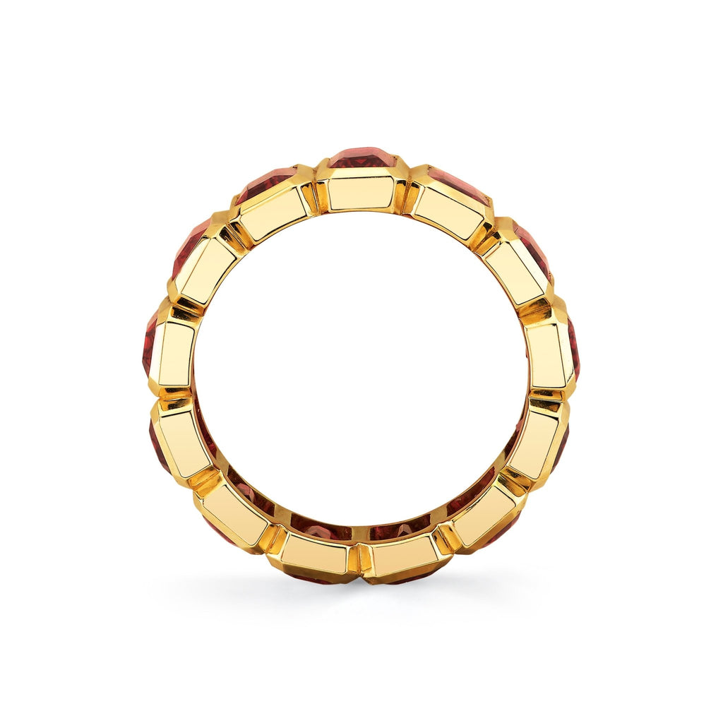 Eternity Band with Emerald Cut Ruby - Chapel Hills Jewelry