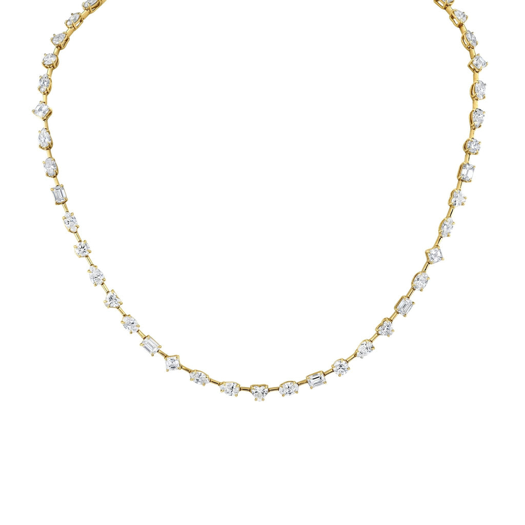 Fancy Shape Diamonds in 18k Yellow Gold Necklace - Chapel Hills Jewelry