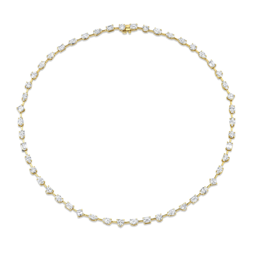 Fancy Shape Diamonds in 18k Yellow Gold Necklace - Chapel Hills Jewelry