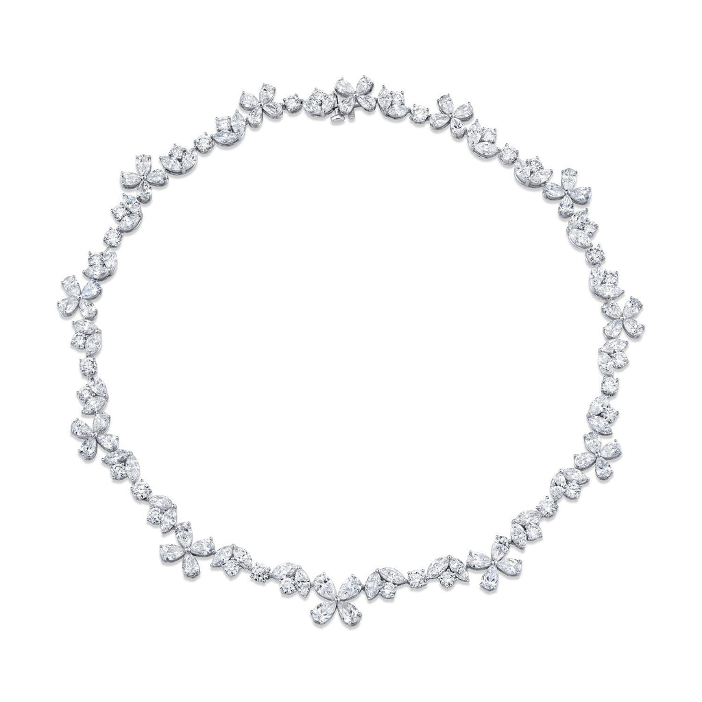 Floral Diamond Necklace - Chapel Hills Jewelry