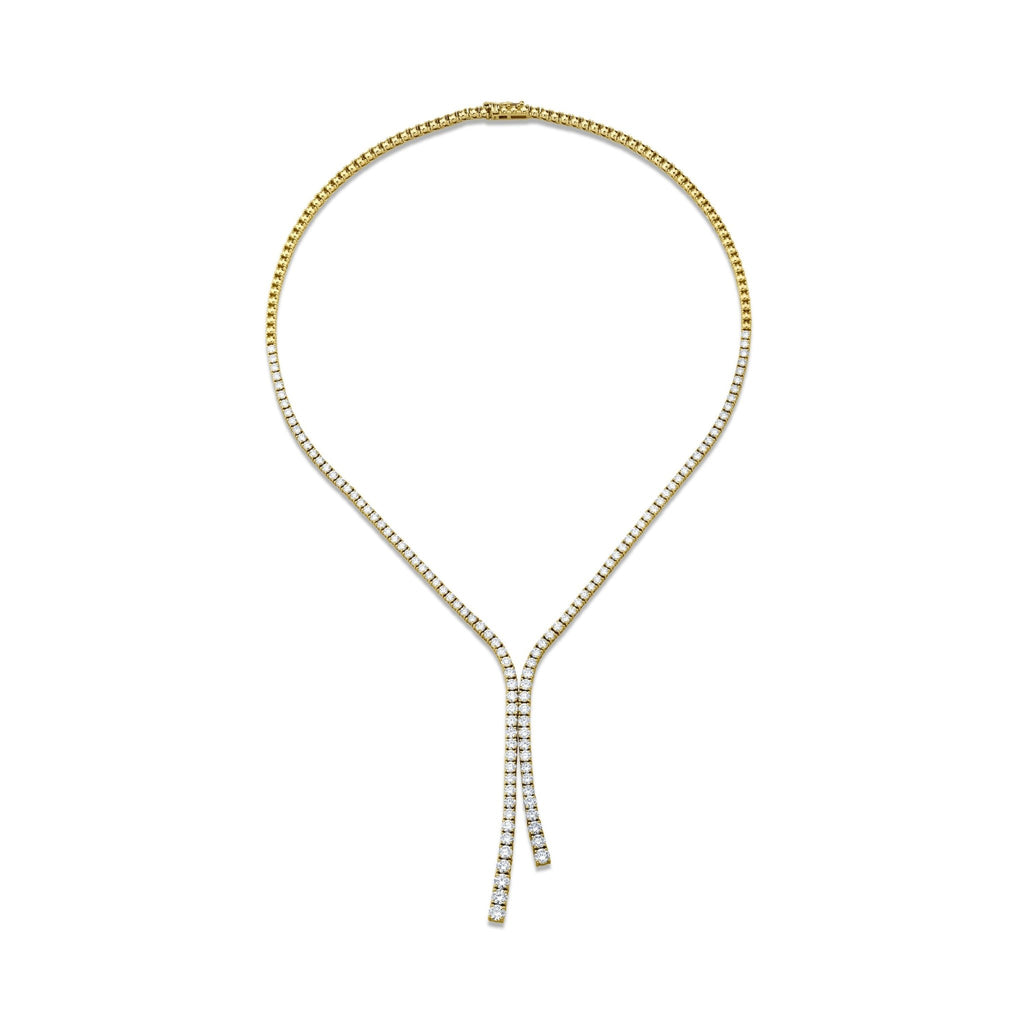 Graduated Round Brilliant Diamonds Lariat - Chapel Hills Jewelry