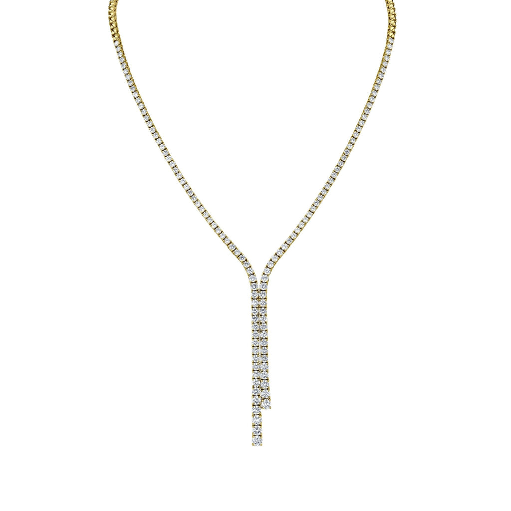Graduated Round Brilliant Diamonds Lariat - Chapel Hills Jewelry
