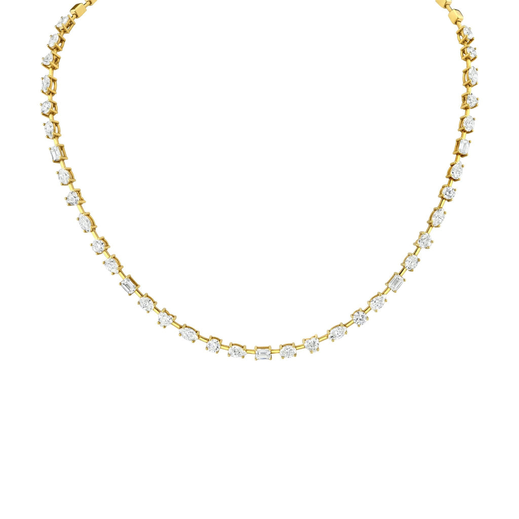 Half Way Fancy Shape Diamonds Necklace - Chapel Hills Jewelry