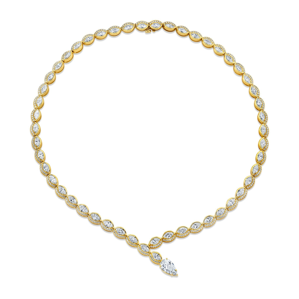 Marquise - cut Diamond Necklace - Chapel Hills Jewelry