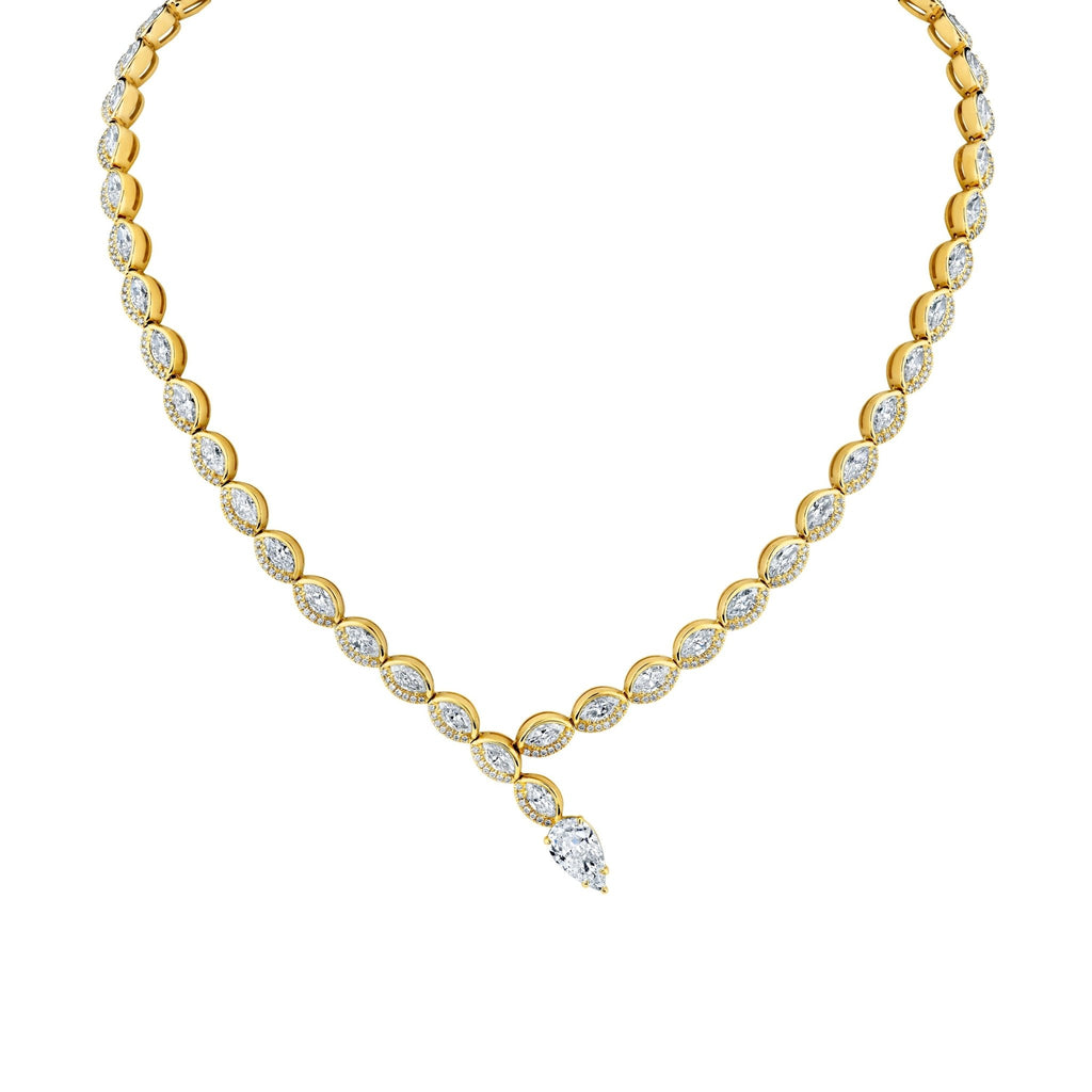 Marquise - cut Diamond Necklace - Chapel Hills Jewelry