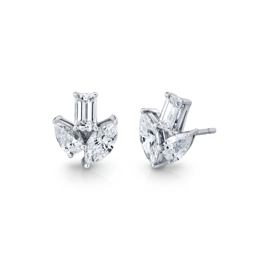 Multi Shape Diamond Stud Earrings - Chapel Hills Jewelry