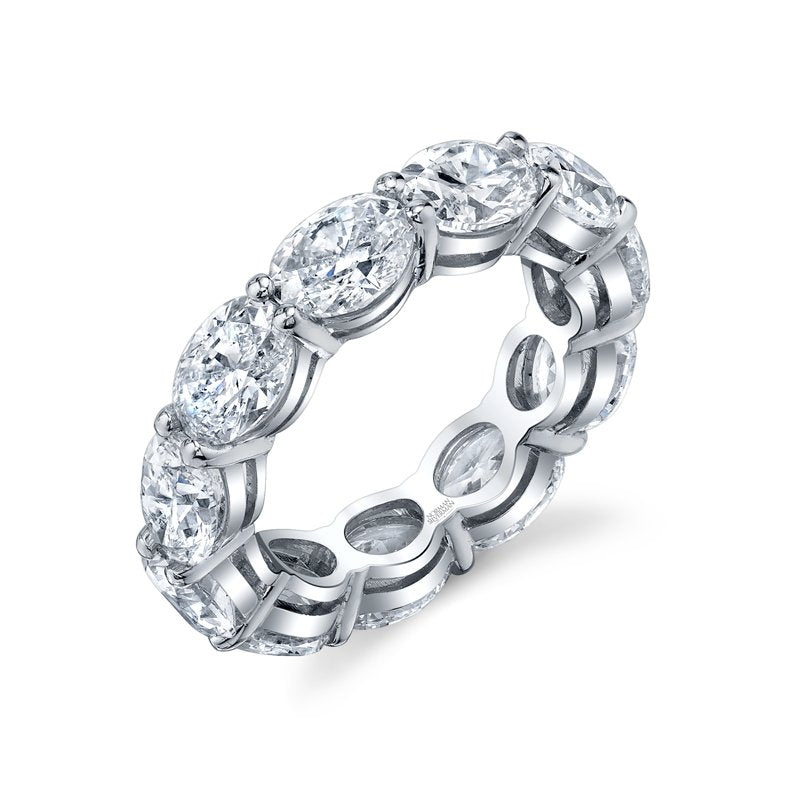 Oval Cut East - West Eternity Band - Chapel Hills Jewelry