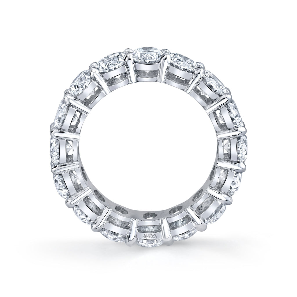 Oval Cut Platinum Eternity Band - Chapel Hills Jewelry