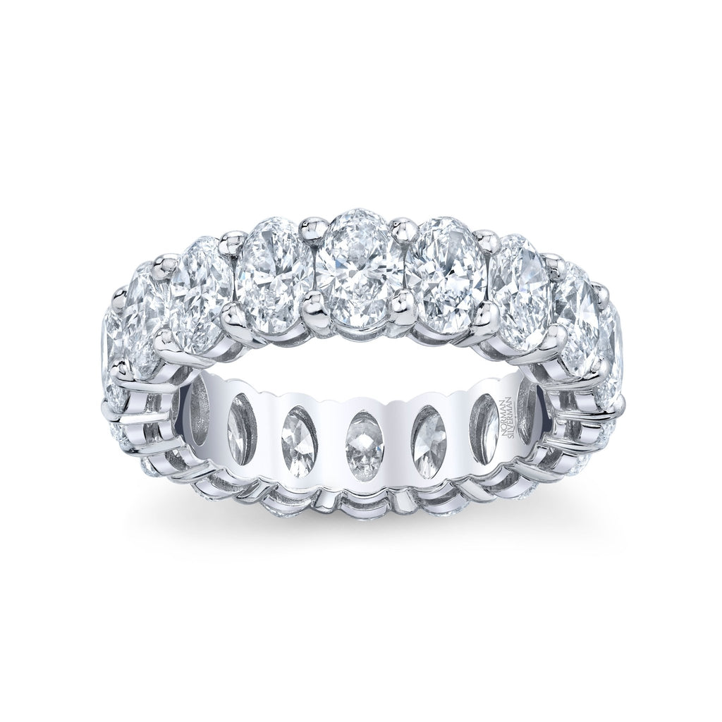 Oval Cut Platinum Eternity Band - Chapel Hills Jewelry